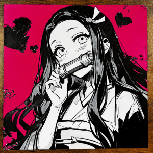 Nezuko Demon Slayer – HueForge Print