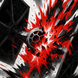Tie Fighter Crash Hueforge