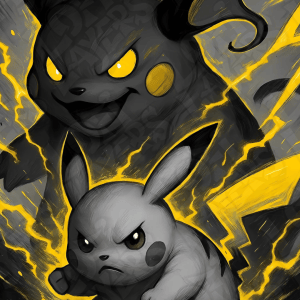 Pikachu & Raichu Hueforge